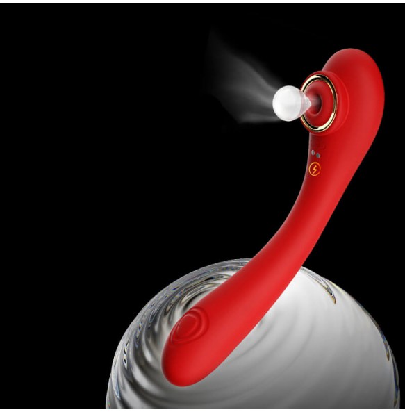 HK LETEN - Climax Royal Kiss Sucking Massager (Chargeable - Red)